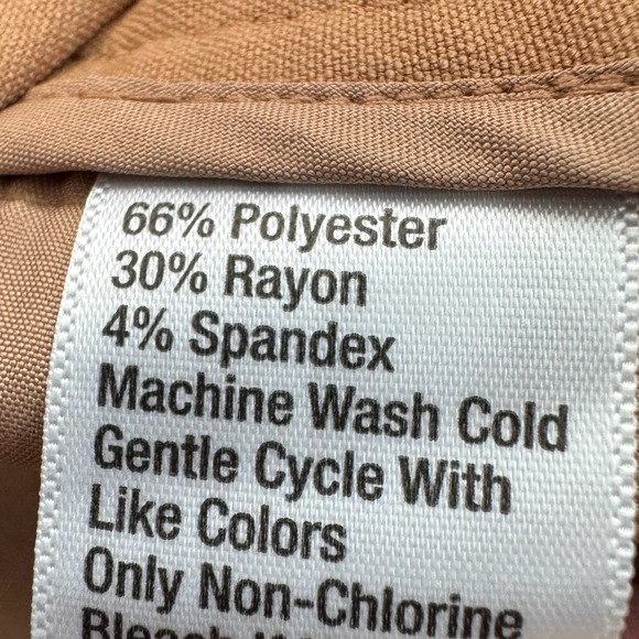 The Limited Pants Women's 14W Lexie Skinny Higher Rise Camel Tan Bottoms NWT - Picture 8 of 11